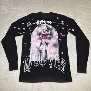 Black Graphic Long Sleeve Shirt